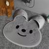 Rabbit Bathroom Shower Anti Slip Mat Foot Scrubber Back Scrubber Circular Massage Mat Silicone Foot Mat
