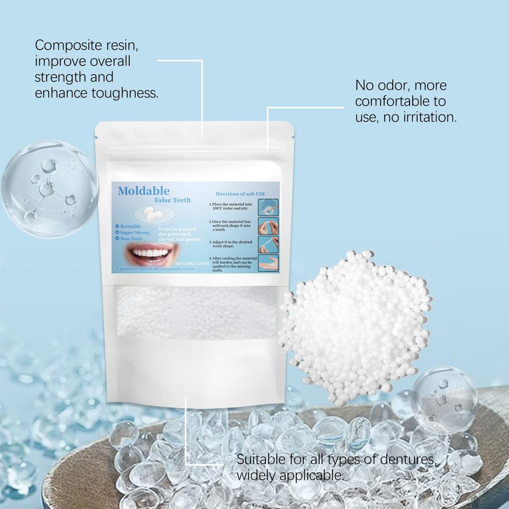 Твердые частицы клея, временные пломбы, пленка для макияжа, зубные протезы, опоры, частицы клея