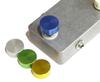 Effector Foot Switch Hat Switch Cap Foot Cover Aluminum 4 Color Set [F.S.T.A.] (Blue, Yellow, Green, Silver) FSWA-4C-BlYlGrSv