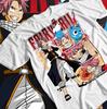 Аниме Fairy Tail Грей Фуллбастер Нацу Драгнил Убийцы Драконов Унисекс Футболка,