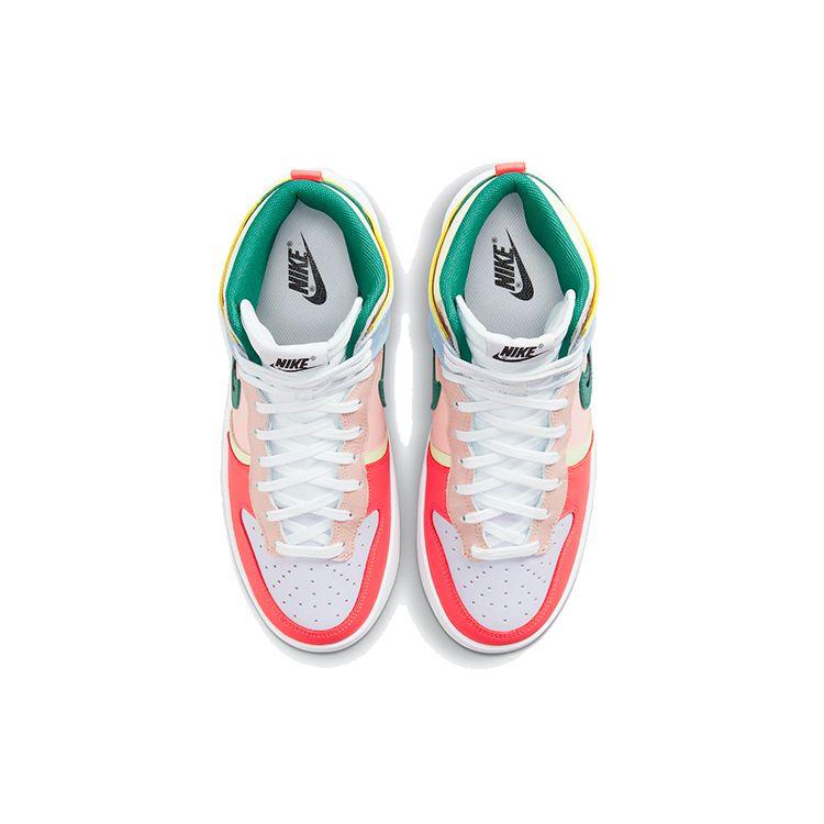 Nike Dunk High Rebel Cashmere Coral Women Sneakers Multi-Color Green-Noise Pale-Coral DH3718-700