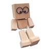 Shaking Feet Wooden Man Figurine Car Interior Small Desktop Ornaments Funny Wood Leg-swinging Figurine Gifts for Home