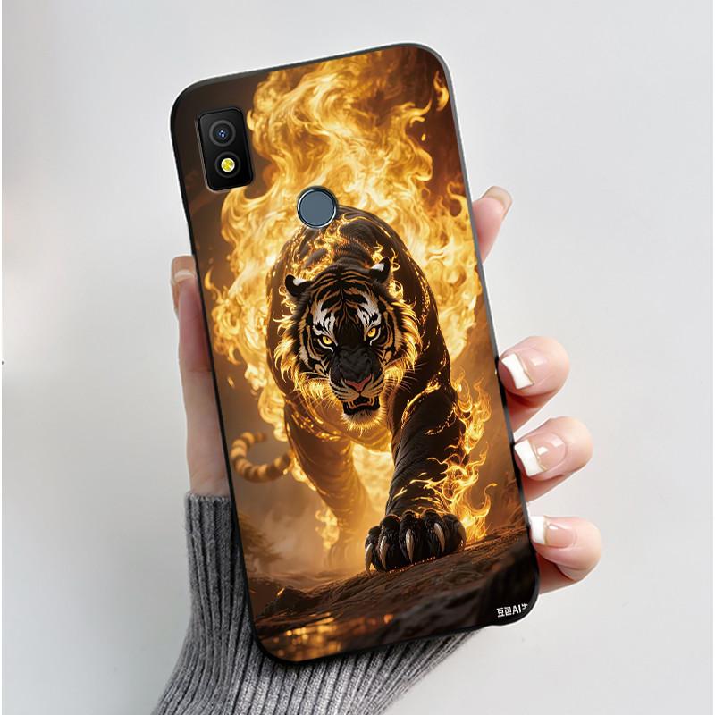 Casing For Cricket Icon 4 Icon 5 Phone Case Luxury Cute Cool Boys Girls Black TPU Soft silicone Back Cover For Icon4 Icon5 Shell