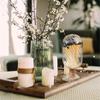 2pcs Helix Shaped Glass Matches Cloche Decorative for 4 Inch Candle Matches Trendy Fireplace Display,Not Include Matches