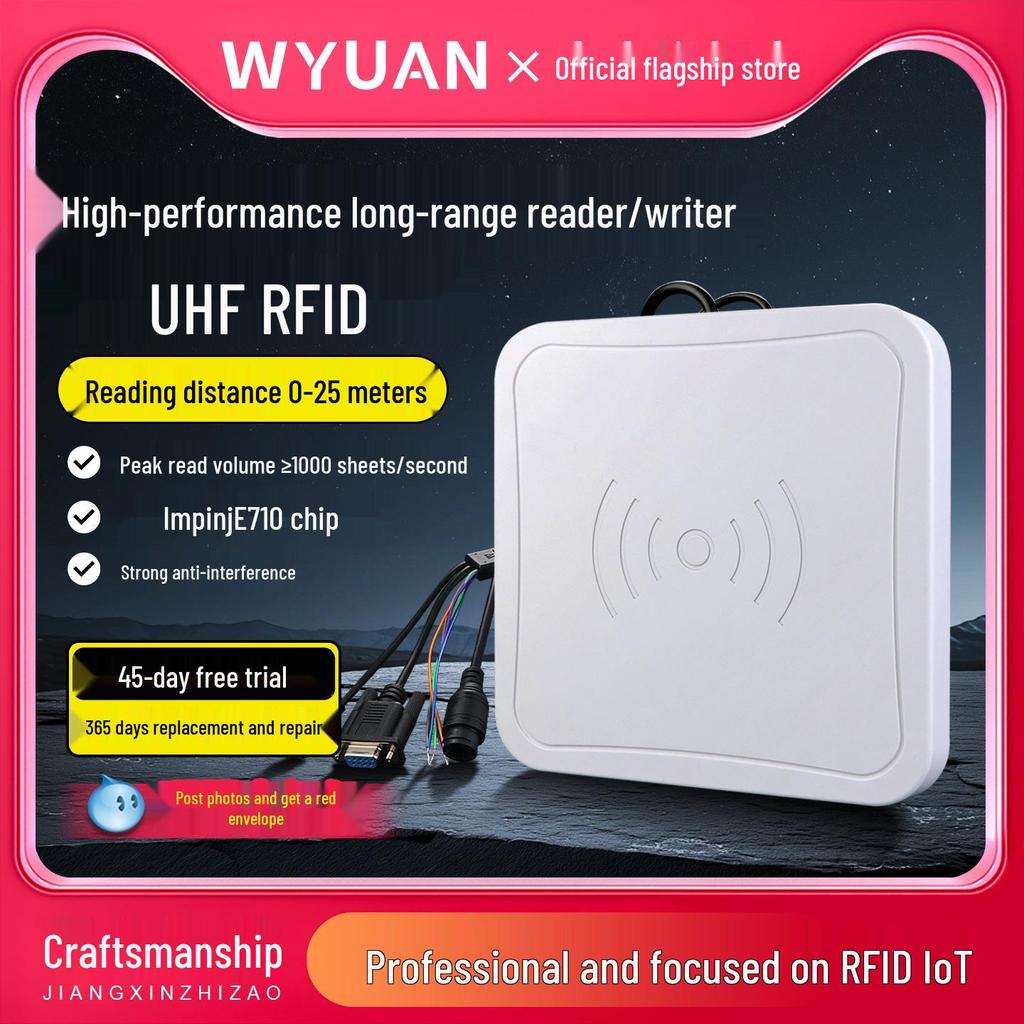 WYUAN E710 Ультравысокочастотный RFID-считыватель/записывающее устройство дальнего действия