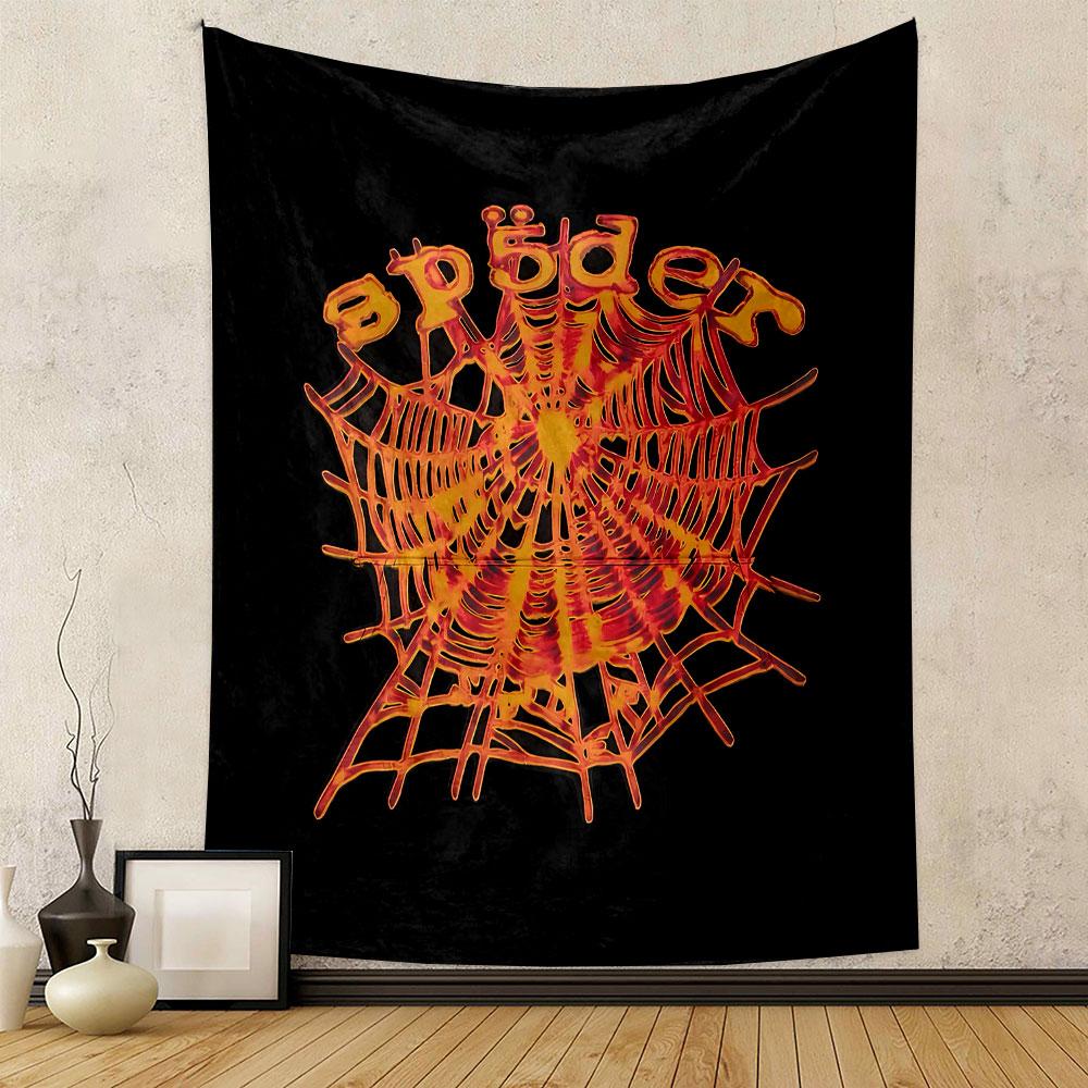 Spider Art Tapestry Wall Hanging, Dark Web Pattern, Wall Decor for Bedroom Living Room Dorm