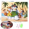 Diamond Painting Beach Snowman Round/Square Diamond Needle Line New Arrival 3D DIY Diamond Painting House Landscape Home Decoration