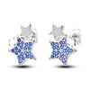 New 925 Sterling Silver Stud Earrings Cat Elephant Star Circular Stud Earring Gift Jewelry
