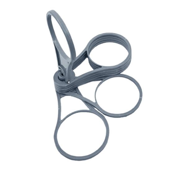 6-Cup Foldable Coffee Carriers Portable Drink Holder Tray with Handle Universal Cup Holder for Parties Camping Beverages