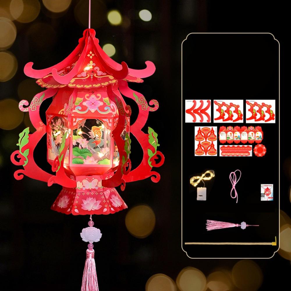 Traditional Chinese Style Mid-Autumn Festival Lantern LED Lantern Toys Holiday Decorations