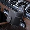 Кожаная сумка для хранения в автомобиле, многофункциональный автомобильный органайзер для воздуховода, магнитный держатель для телефона, ключей, солнцезащитных очков