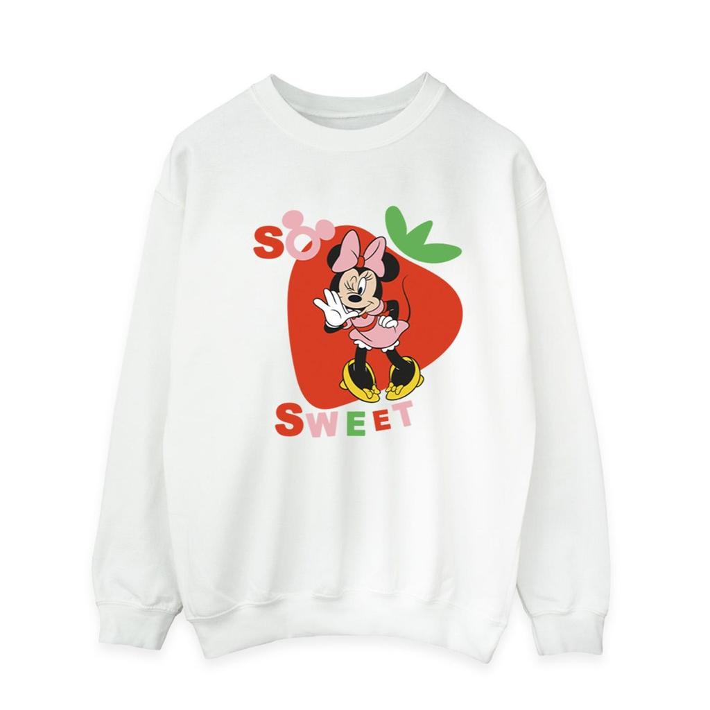 Disney Mens Minnie Mouse So Sweet Strawberry Sweatshirt