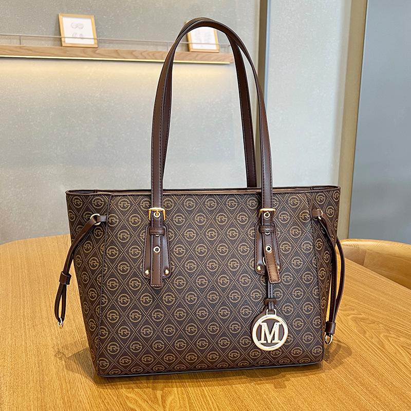 Simple Commuter Handbag Printed New Style Trendy Versatile and Fashionable Large Capacity Travel Shoulder Bag Tote Bag