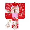 Kimono 7 Years Old Girl Full Set Genuine Shibori Embroidered Four Kimono Making Obi Set Mari and Bundle [Muromachi-st.] Shichi-Go-San (Pure Silk)