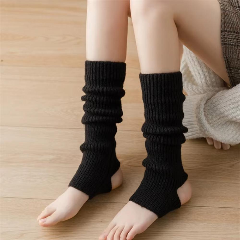 Y2k Winter Leg Warmers Fluffy Goth Accessories Foot Covers New Boot Socks Women