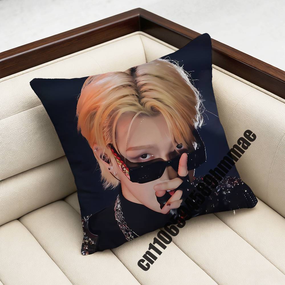 Для A-Ateez K-Ким Хон Джун Наволочка для декоративной подушки 45x45 см 40x40 см Квадратная Наволочка для автомобильной подушки Чехол для подушки
