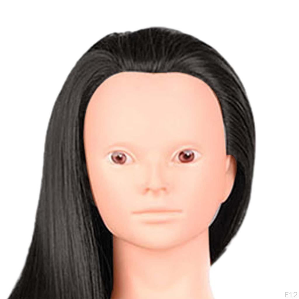 Hair Training Head Manikin Doll Mannequin Long for DIY Cutting