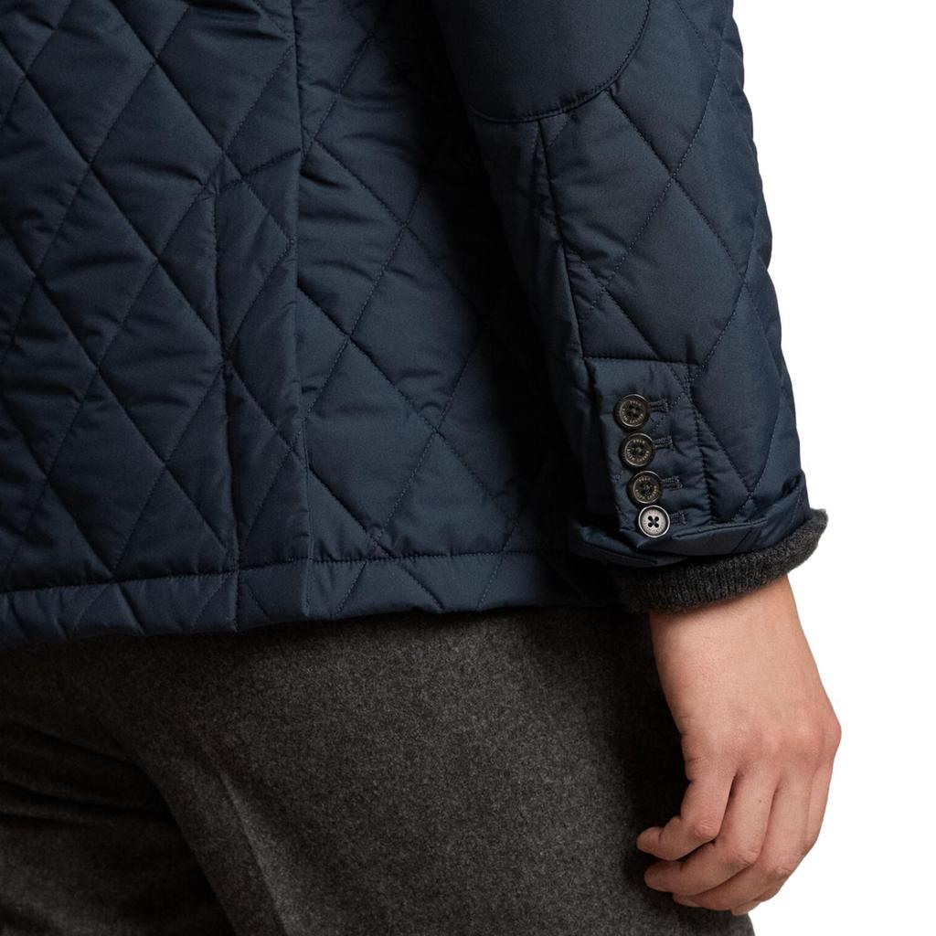 Polo Ralph Lauren Solid Color Long Sleeve Quilted Zip Collar Jacket Men Jackets Blue 710938508-001