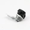 Black Zinc Alloy  IP65 Padlockable Wing Handle Quarter Turn Cam Latch for Electrical Cabinet Enclosure Distribution Box Door