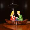 Предметы для украшения дома для гостиной | Неподвластная времени статуэтка пары лодок | Идеальный свадебный подарок для пар и предметы для украшения юбилея |