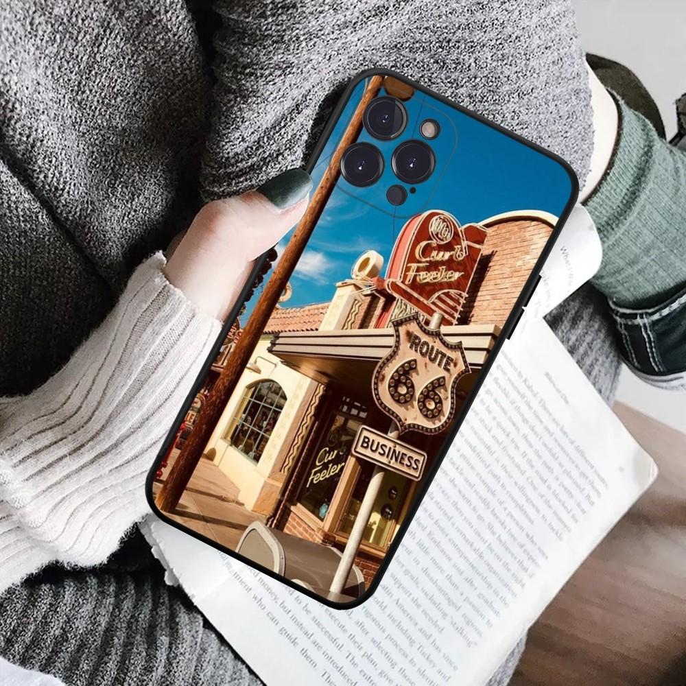Чехол для телефона America Route 66 для iPhone 16 15 8 7 6 6S Plus X SE XR XS 14 11 12 13 Mini Pro Max