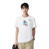 Li-Ning Feather Series Брендовый принт с логотипом, круглый вырез, футболка с коротким рукавом, унисекс-топы AHST361-2