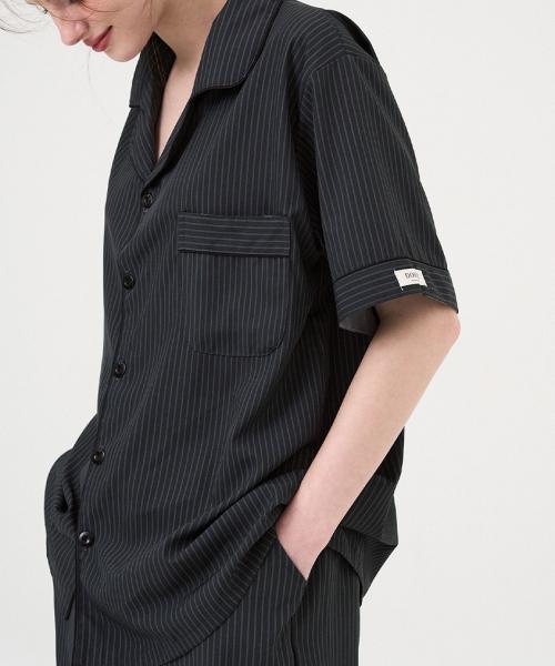 [Dossy] Современный короткий комплект пижамы с коротким рукавом Silkfit для пары [Отправка из Кореи] 100% Оригинал