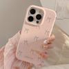 Artistic Pink Bow Phone Case Suitable for Apple Phones