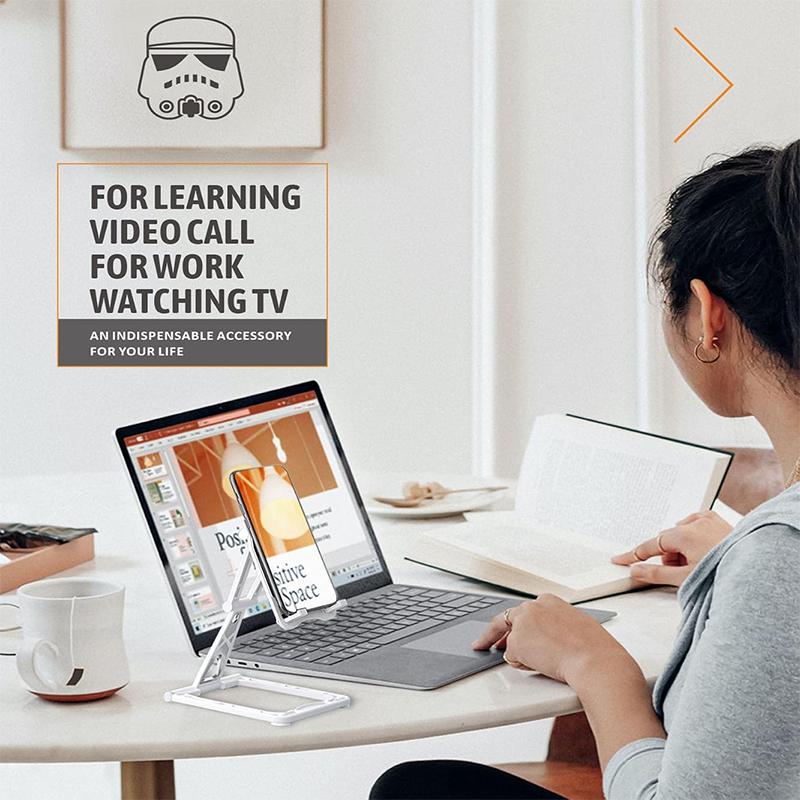 Подставка для мобильного телефона Настольная подставка для мобильного телефона, Складная портативная подставка для мобильного телефона, Регулируемый угол, Подходит для мобильных телефонов 4-12 дюймов
