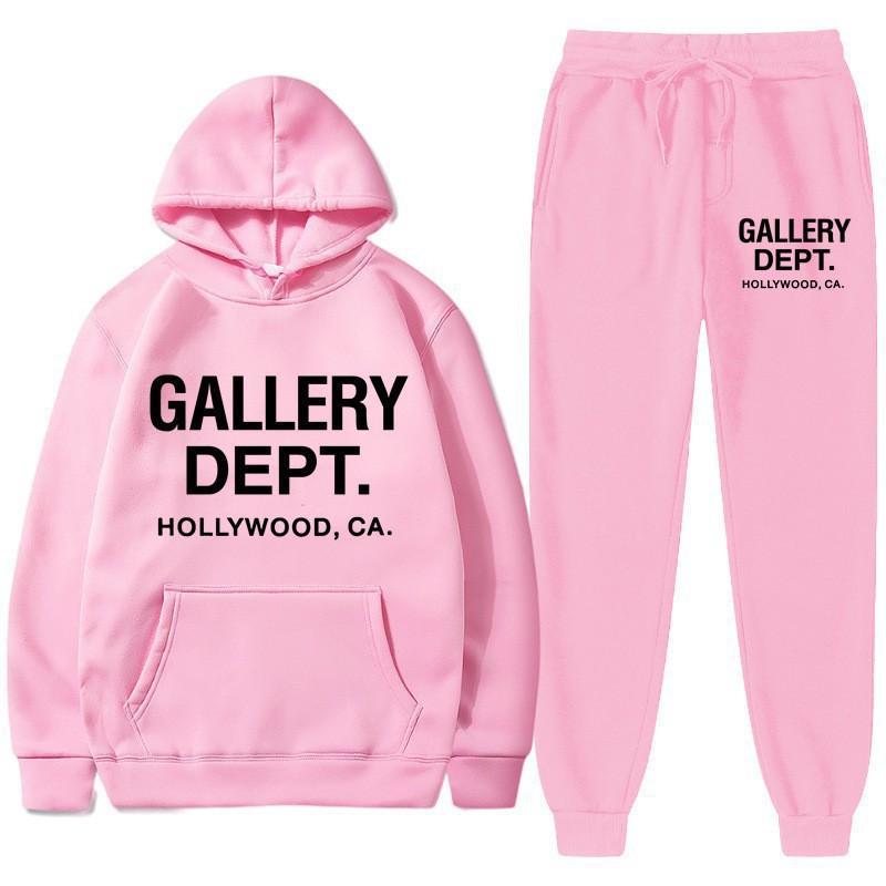 Womens Casual Hooded Sweatshirt Tracksuit Set Winter Fashion Letter Print Outfit