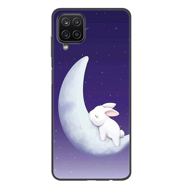 Чехол для Samsung A12, 2021, черные мягкие силиконовые чехлы из ТПУ для телефонов Samsung Galaxy A12 M12, чехол с крутым дизайном, чехол-бампер A 12