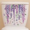 Toilet Sticker Botanical Branch Floral Vine Creative DIY Design Toilet Decal for Charming Bathroom Decor