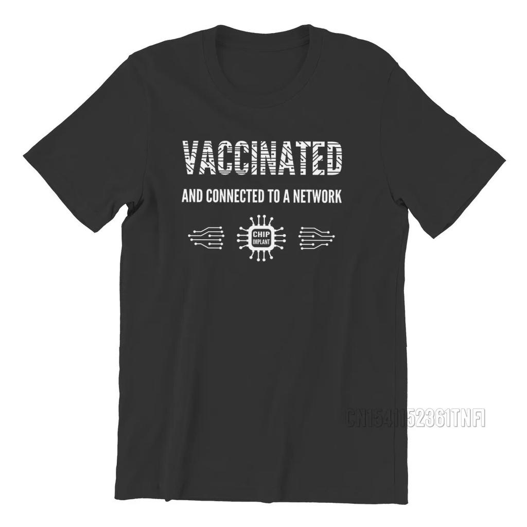 Футболка Connected Network Survived And Vaccinated, винтажная мужская футболка в стиле гранж размера плюс с круглым вырезом, топ в стиле Харадзюку, уличная одежда унисекс