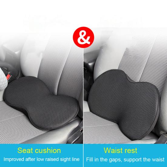 Car Seat Cushion Relieve Back Pain Enhance Driving Experience Seat Cushion for Long-distance Travel Ultimate Comfort