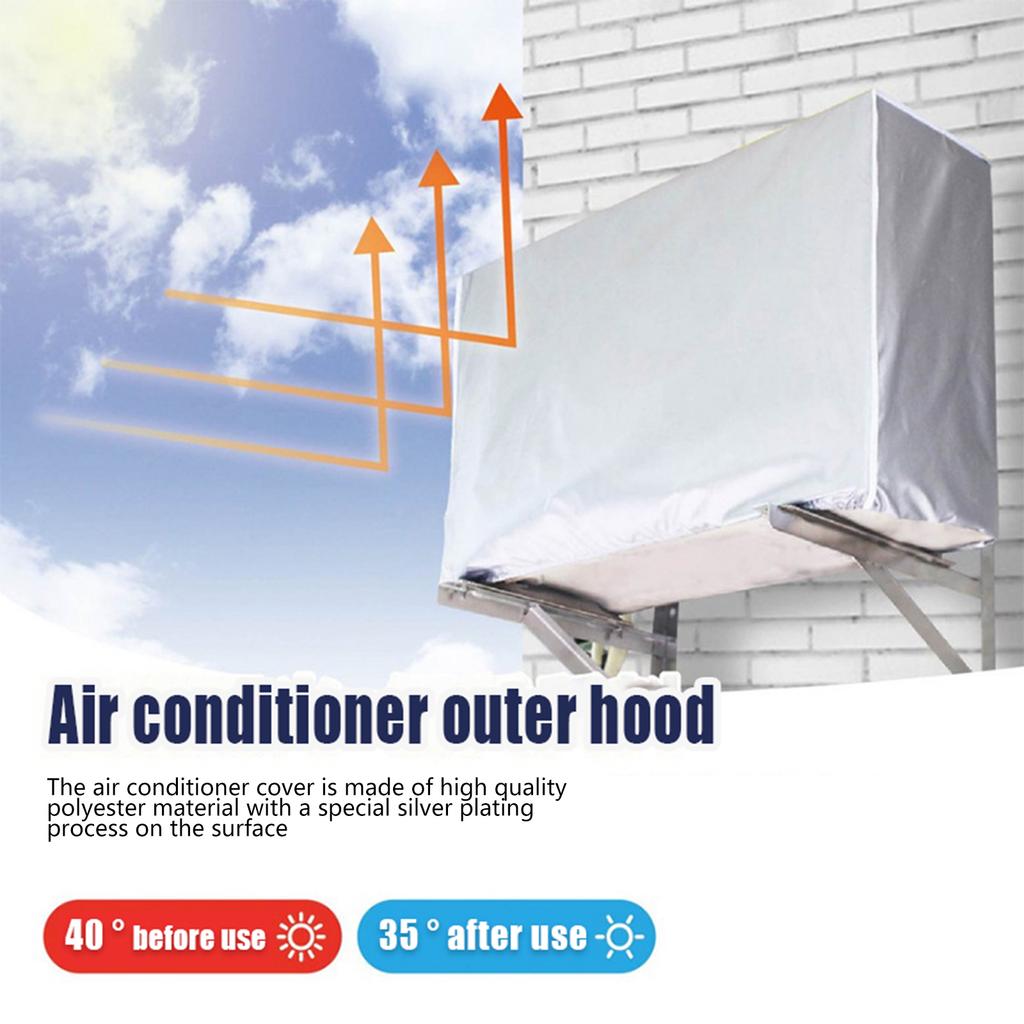 Outdoor Air Conditioner Cover AC Unit Defender Waterproof Air Conditioner  Dust Cover Washing Anti-Dust Anti-Snow Cleaning Bag