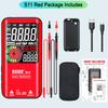 Voltage Tester 3.5" Lcd Digital Smart Multimeter Color Analog Bargrap 9999 Counts Dmm With Rechargeable Li-ion Battery