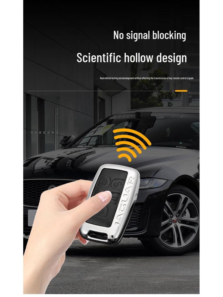 Чехол для ключа Jaguar: Совместимо с моделями XEL, XFL, F-Pace, XJL, XF, XE, F-Type 2022 – Роскошная сумка с пряжкой-ракушкой