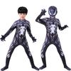 Костюм Венома на Хэллоуин: Черно-белый боди Человека-паука для детей и взрослых
