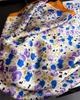 Women S Floral Printed Silk Like Square Scarf For Summer