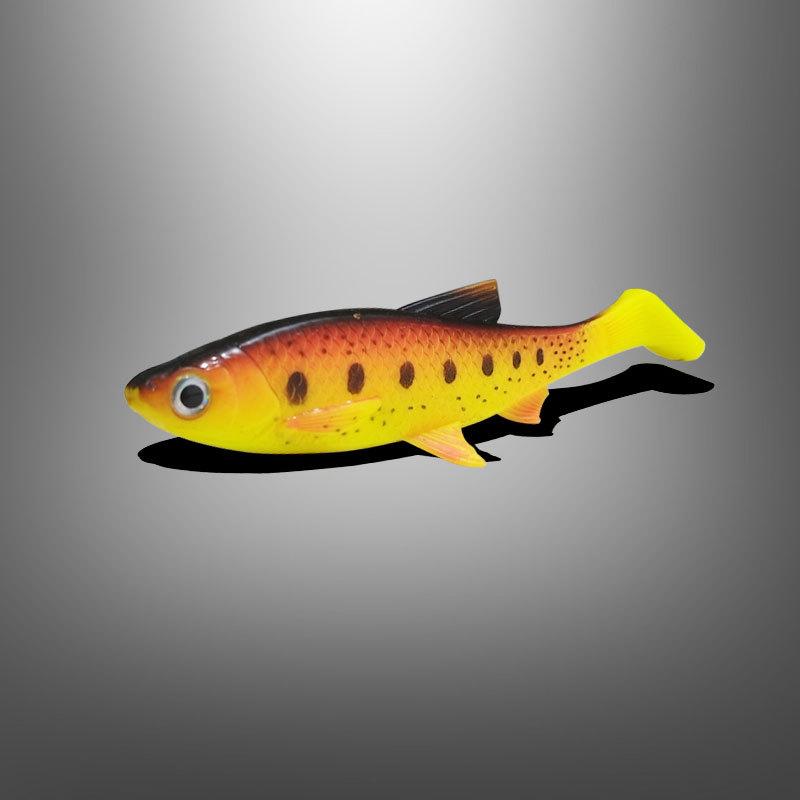 Realistic Large Pike T Tail Soft Bait 15cm 36g Freshwater Saltwater Boat Fishing