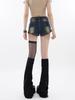 Vintage Star Denim Shorts Women Summer Sexy High Waist Y2k Streetwear Fashion Harajuku Shorts Jeans Large Size Women's Clothing