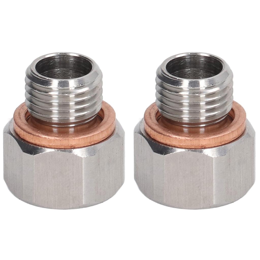 Metric Fitting Adapter 1 8in NPT Female to M12x1.25 Male Aluminium Alloy Fitting for Automobiles
