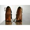 2 Brown Leather Motorcycle Saddle Bags Leather Side Pouch Panniers Real Goat