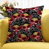 Fashion H-Hysteric Mini World Various Sizes Square Pillow Case For Car Home Bedchamber Decor