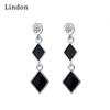 Lindon Copper Alloy Zircon Earrings Drop Earrings For Women Wedding Party Gifts
