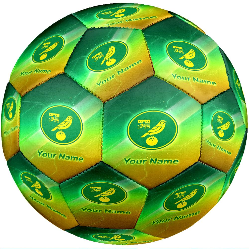 Norwich City Fashion Size 5 Football Wearproof Non‑Slip Soccer Ball For Sports Training Entertainment Use
