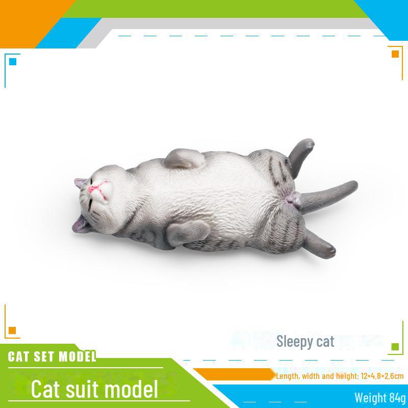 Детский набор игрушек «Черно-белый котенок» — китайские сельские украшения в виде кошечки