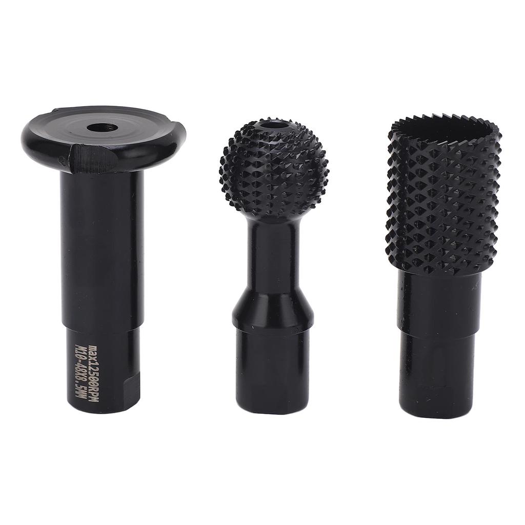 3PCS Angle Grinder Attachments M10 Rotary Sphere Burr Grinding Slotting Polishing Tools for Wood Pla