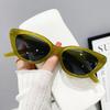 Fashion Sunglasses Woman Brand Designer Vintage Triangular Cat Eye Glasses  Outdoors Sunshade Eyewear UV400