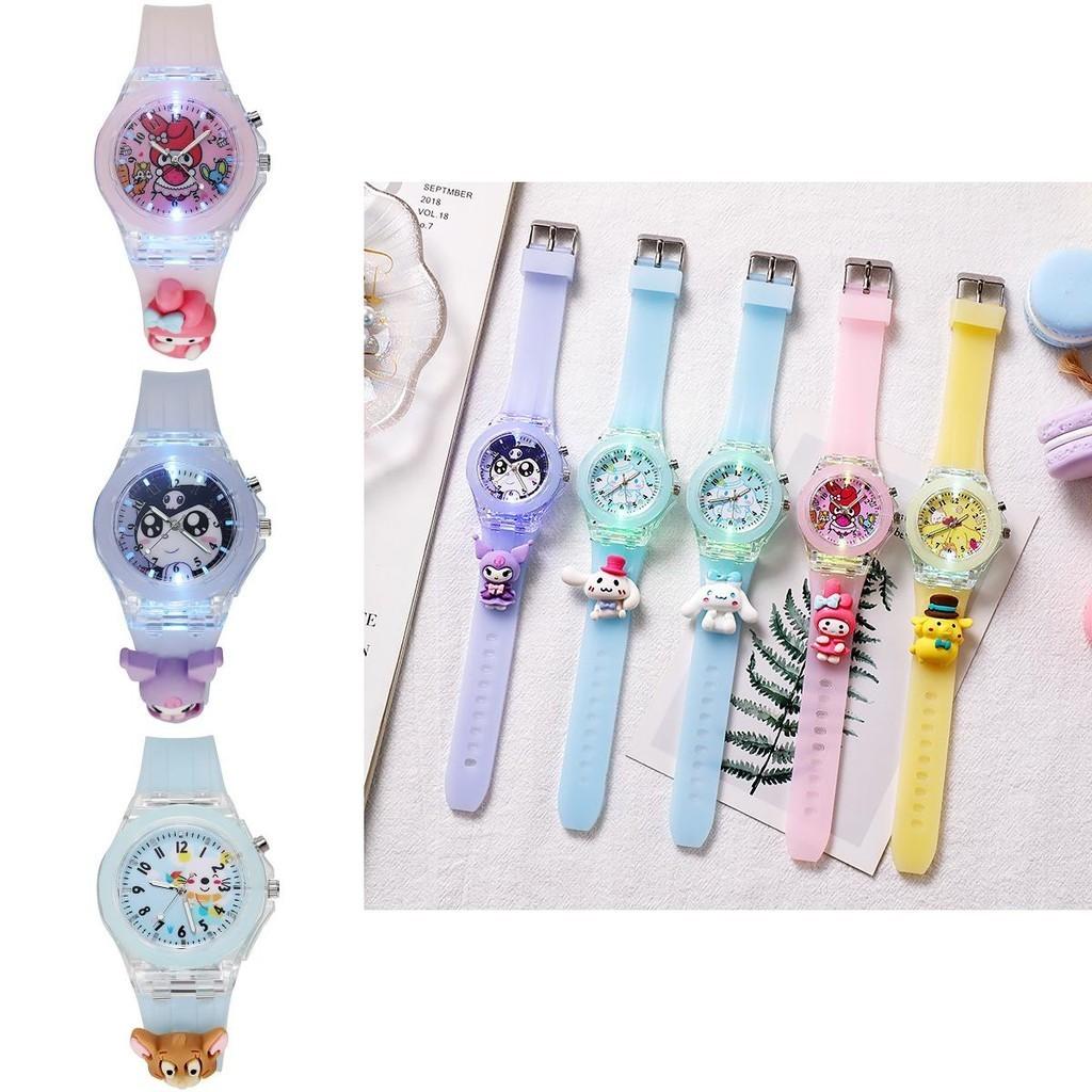 Новые мультяшные детские часы для начальной школы Оптовые светящиеся силиконовые электронные часы Кукла Трансграничные Хиты Продаж Персонажи)
